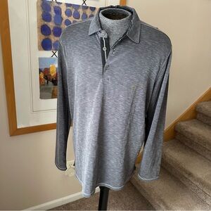 Tommy Bahama Heathered Gray Polo Shirt